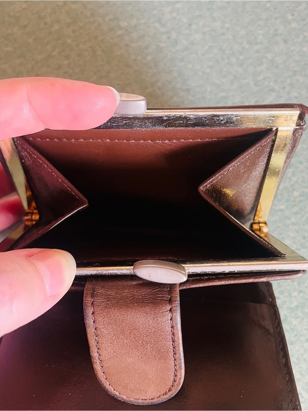 Vintage Dior Monogram Kiss-Lock Wallet